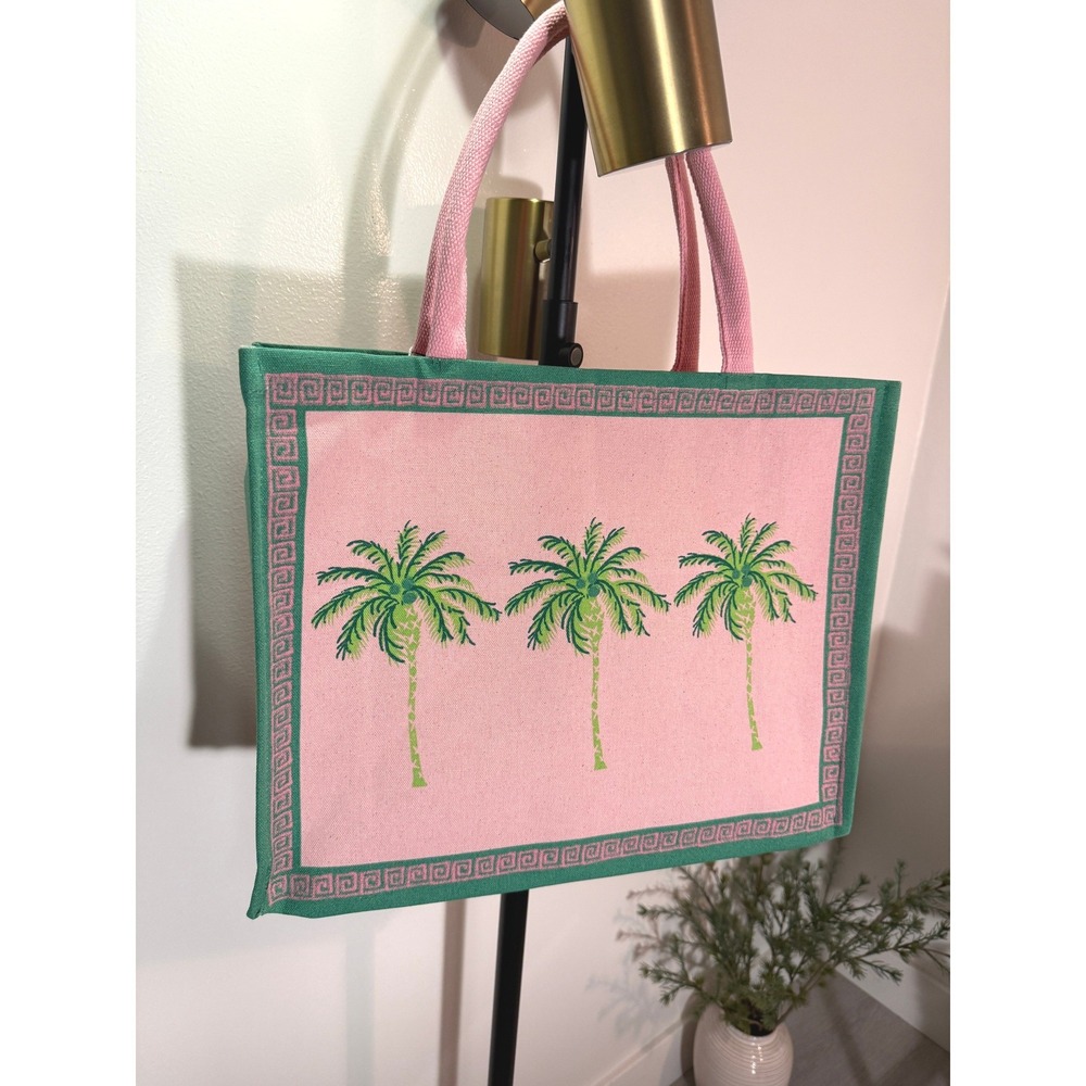Two If By Sea Palm tote Large capacity New palm beach style luxury vibe beachy‎